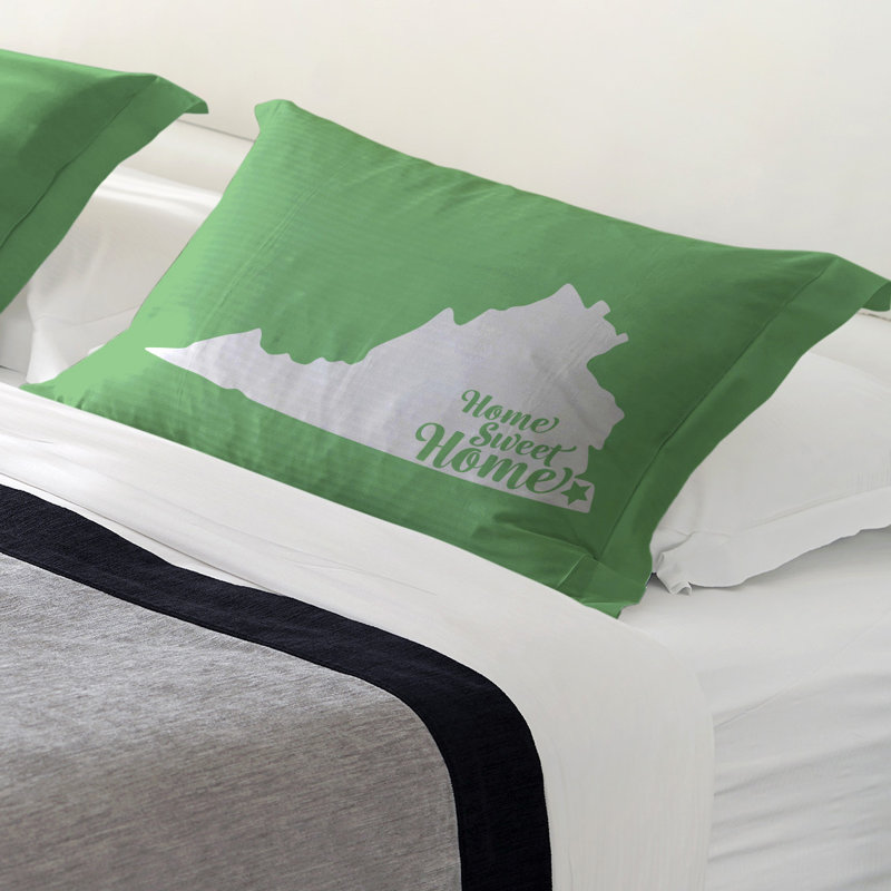 Pillow Sham, King, Polyester, Green