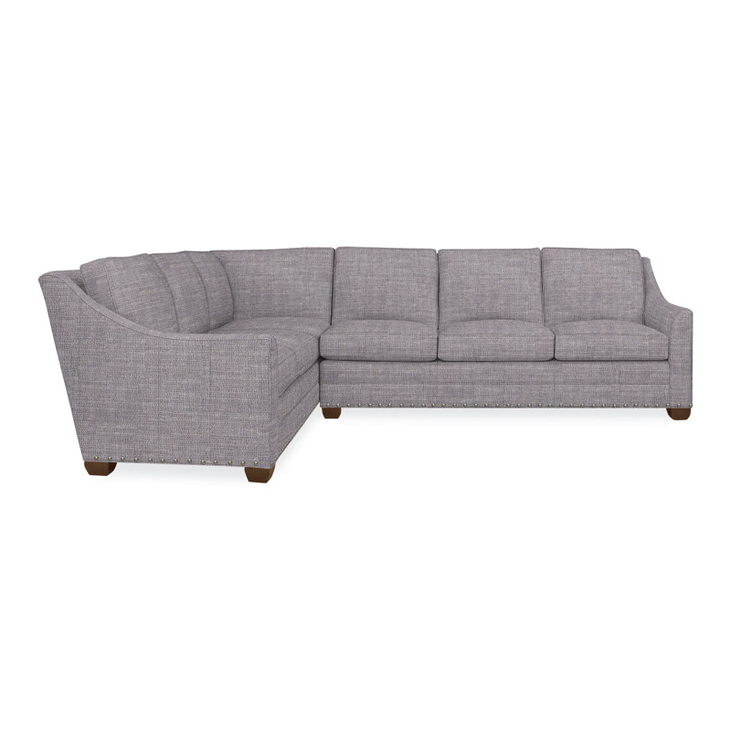 American Bungalow 2-Piece Nicholas Sectional, Yes, Nomad Slate Crypton® Chenille, Navajo