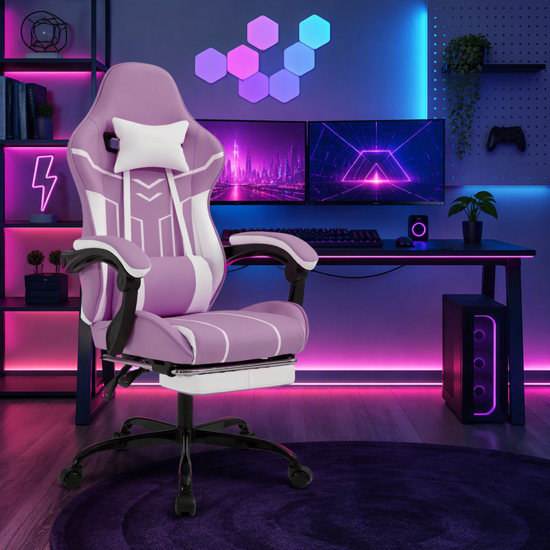 Rebrilliant Leather Gaming Chair