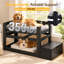 Lit superposé ajustable avec escalier et rangement, lit de chevet en bois à 2 niveaux pour chiens de grande taille et de très grande taille-1259655671