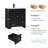 30" Black Bathroom Vanity with Drop-in sink