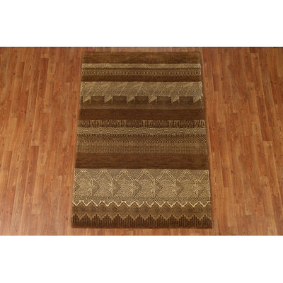 Tapis rayé Gabbeh 4 x 6