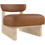 Fauteuil d'appoint en cuir Vetra Lystra-121555201-121555203