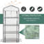 Davidsville Mini Portable Greenhouse 4 Tiers 160H x 70L x 50W cm White
