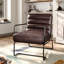  Fierros 62Cm W Faux Leather Armchair-1896600123