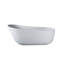67-inch solid surface soaking bathtub with overflow for bathroom