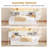 Corner Daybed Frame with 6 Drawers and Storage Bookcase Daybed with Charging Station and LED Lights-122632852-123467513