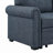 86" Linen Blend Upholstered Sleeper Sofa