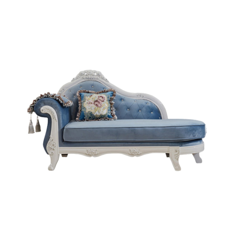 Chaise longue rembourrée de style européen