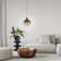 Chittering 1 - Light Structured Black Single Pendant