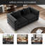  Causeuse en velours 58,8 po Modern-1115028372