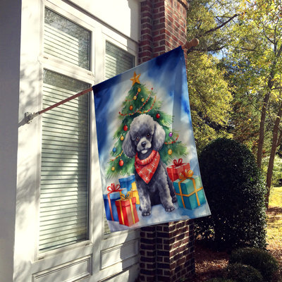 Drapeau de Noël maison de renne