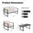 Patio Furniture Set, 4 Pieces Outdoor Patio Furniture With Coffee Table Set