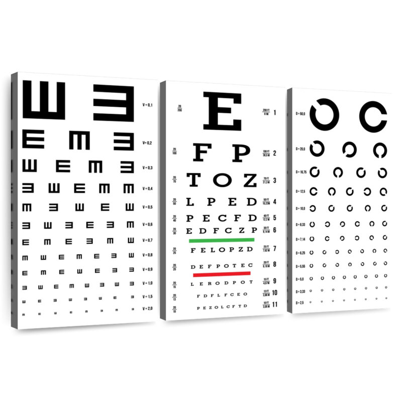 Graphiques de test Alcaraz Vision, H 48 po x l 74 po