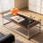 48.42 In. Modern Walnut 2-in-1 Transforming Coffee Table To Dining Table With Heavy-duty Stainless Steel Frame
