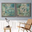 Arboretum Spring Song II - Ensemble de 2 peintures sur toile encadrées-710930121-710930122