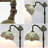 Adhley Tiffany Floor Lamp Sea Blue Stained Glass Dragonfly Arched Lamp 12X18X64 inch Gooseneck Adjustable