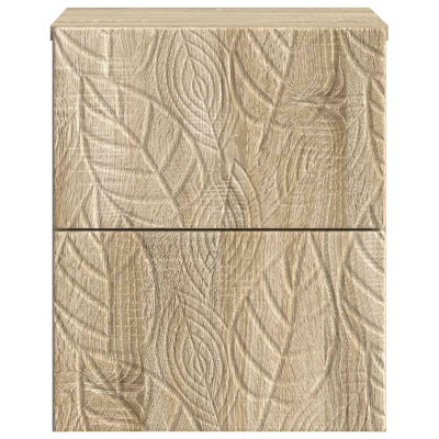 34.5cm W Composite Bedside Table