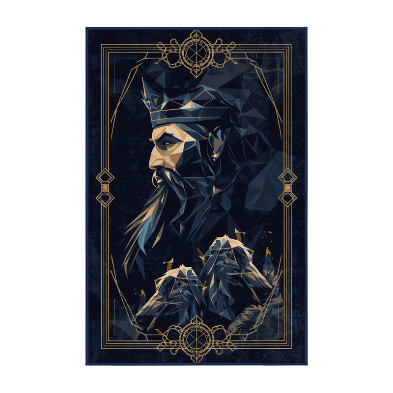 Tapis gris moelleux doux à motif géométrique Marvine Hades, 4 x 2