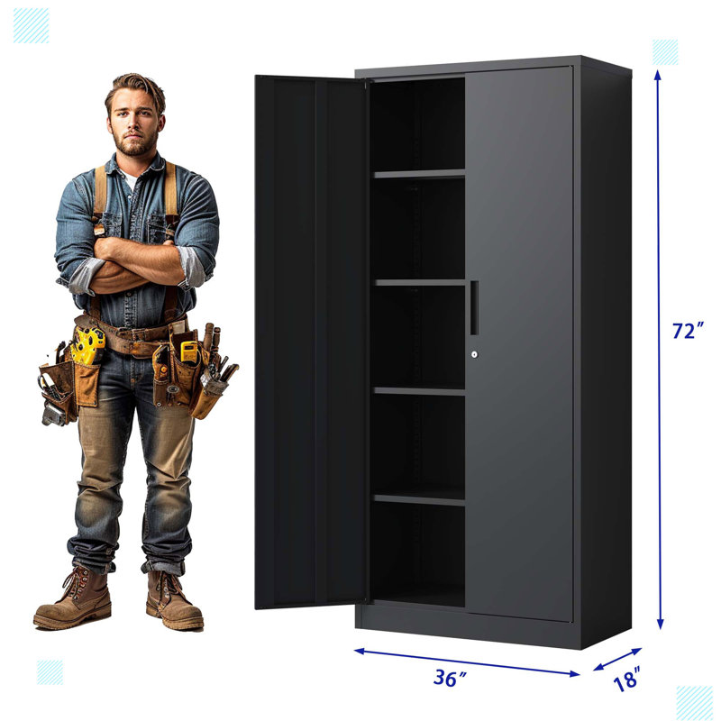 Armoire de rangement à 36 tablettes de 36 po de largeur