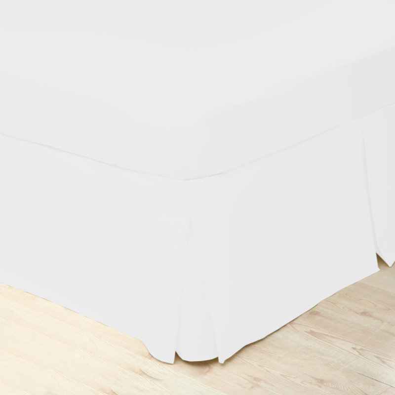 200 TC 50/50 Percale Polycotton Percale Fitted Sheet, Single (3'), White