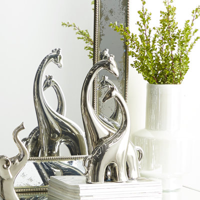 Ceramic Giraffe Decorative Sculpture