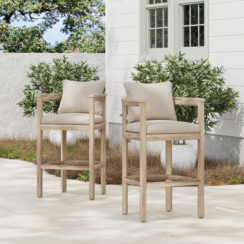 Tabourets d'extérieur, ensemble de 2