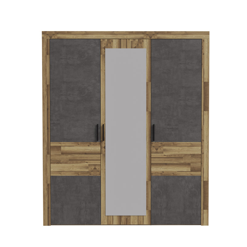 Huguley 3 Door Wardrobe