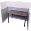 Panneau d'intimité en acrylique avec petits supports-16489987-16489970-16489971