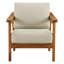 Fauteuil d'extérieur en bois d'acacia