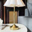 Lampe de table à DEL sans fil avec gradateur, pile rechargeable intégrée, 3 niveaux de luminosité, lampe de table de patio, lampe de chevet, éclairage ambiant pour restaurant Demetrish