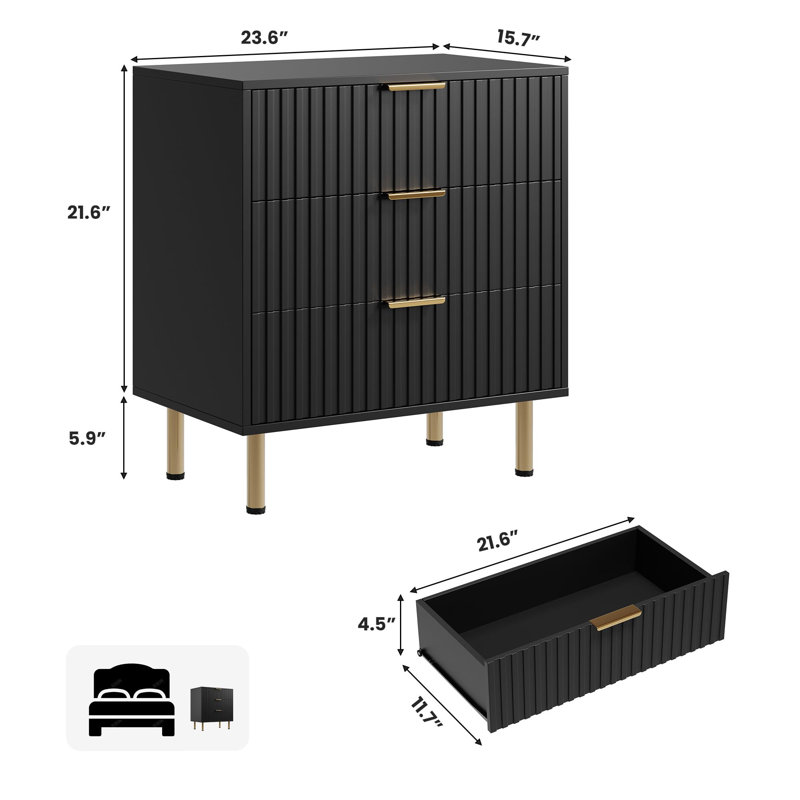 End Table, Black