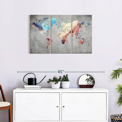 " Artistic Touch World Map " by Globetrotter Studio 3 - Pieces