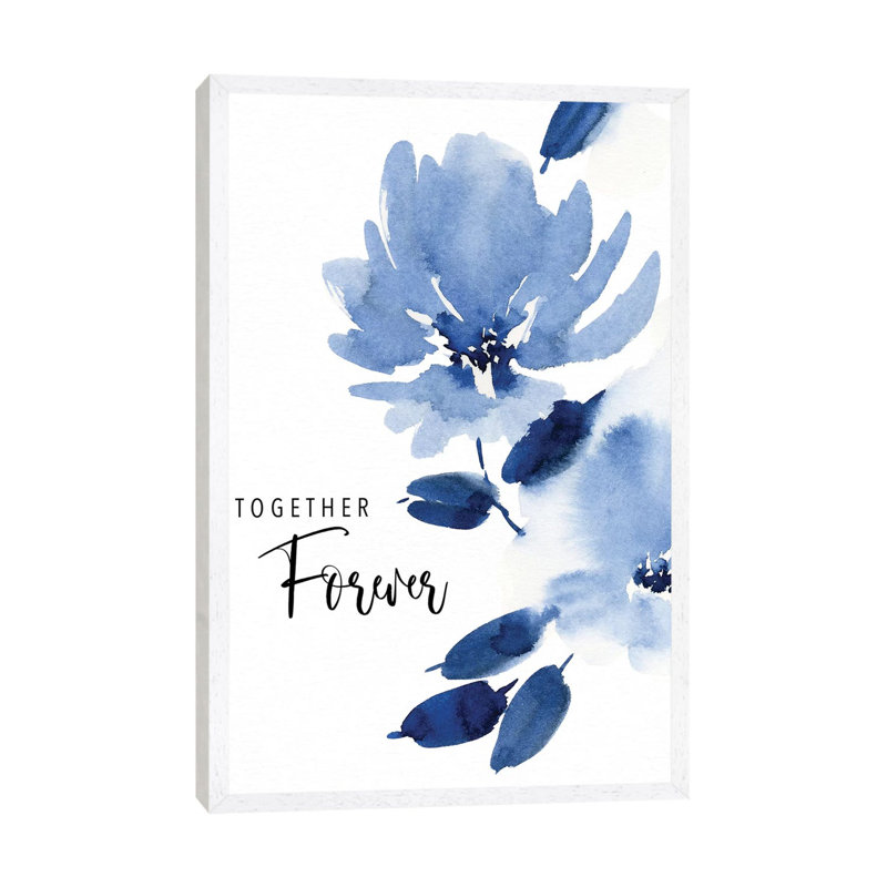 Together Forever by Stephanie Ryan - Print on Canvas, 66.04cm H x 45.72cm W x 3.81cm D, White Floater Framed