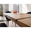 Modern Extendable Dining Table, Brown, 63.0 x 31.1 x 30.9 inches (Extends to 78.7 inches) | 100% Melamine Coated Particle Board, 0.7 inches Thick | Static Dyed Iron Legs, Perfect for Industrial & Contemporary Homes