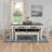 Atiqa 6-Person Rectangular Wood Dining Set-1018666044