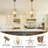 Modern 4-Light Geometric Pendant Light With Dual Oval Shades For Kitchen Island Dining Room-886906805