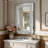 Crystal Crush Diamond Rectangle Silver Mirror for Wall