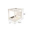 Structure de lit avec tête de lit Upholstedred