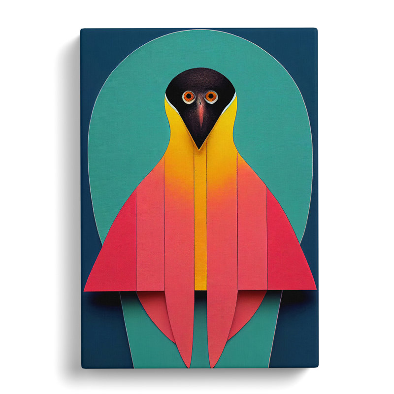 Unforgettable Bird Abstract - Wall Art, Wrapped Canvas, 50cm H x 35cm W x 3cm D, No Matte