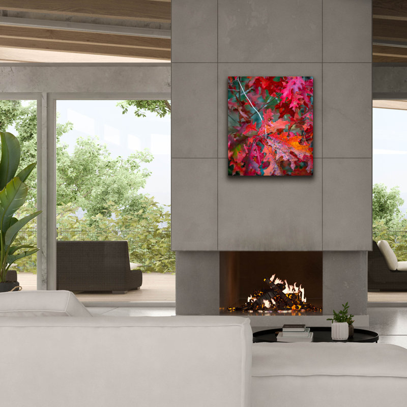 Art mural épique Graffiti «Autumn Oak Leaves» par Danny Head, 26 po x 30 po