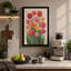 Gerbera Blooms Botanical - Wrapped Canvas-987601868-987601870