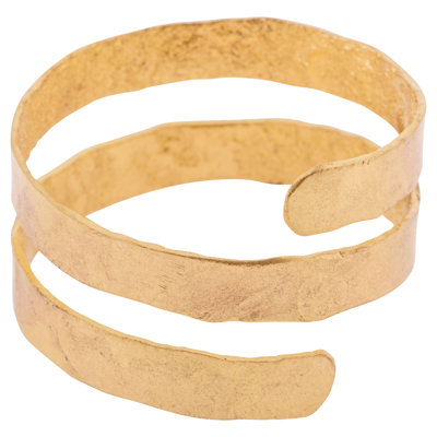 Gold Spiral Napkin Rings  Gold Wash S/4 (s22)