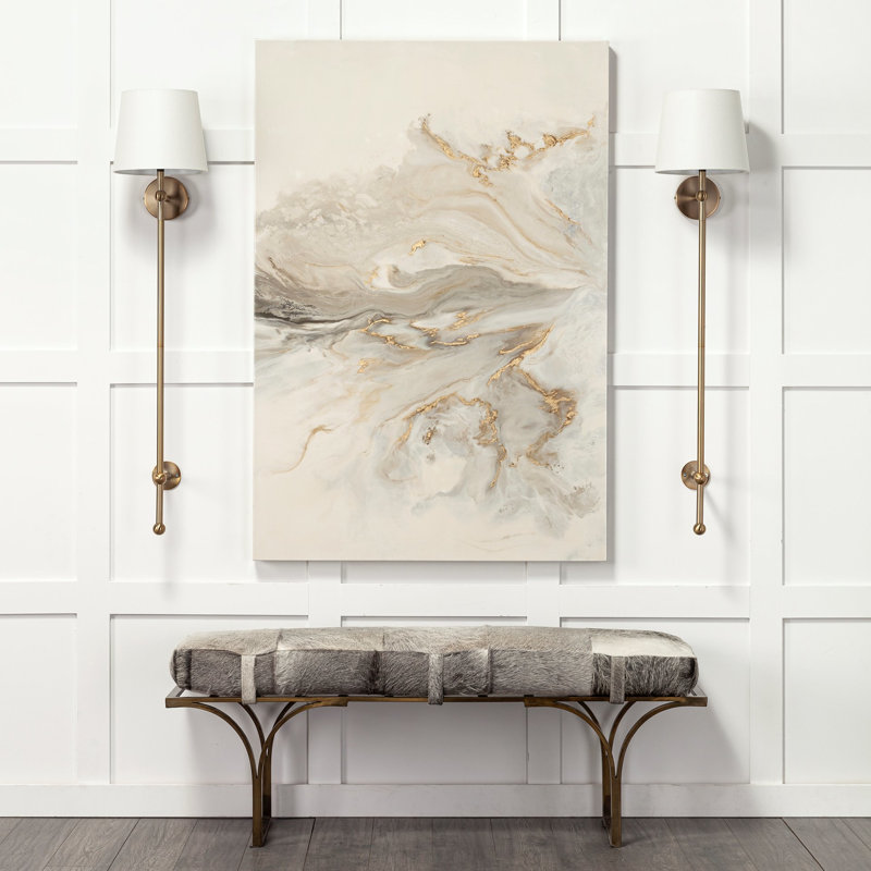 «Confluence» par Corrie LaVelle, H 56 po x l 38 po x P 1,5 po