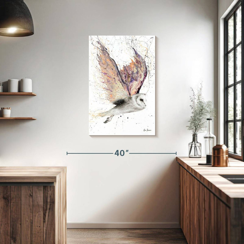 Brampt Heart Winged Owl, 36" H x 24" W