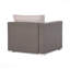 Fauteuil de patio gauche Gry + Alu-73393694
