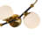 Chianti 39-in Integrated LED ETL Certified Linear Wall Sconce Light with 3 Glass Shades Brass