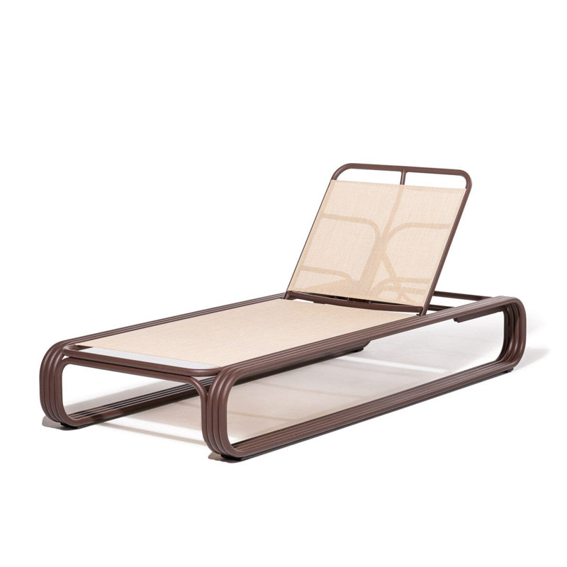 Contini Outdoor Chaise Lounge, Merlot