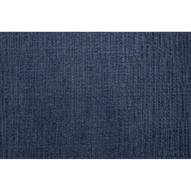 3Pc Sectional Set Dark Blue Finish Right Arm And Left Arm Chaise USB Port Armless Loveseat Plastic Legs Matching Two Pillows Primary Living Room