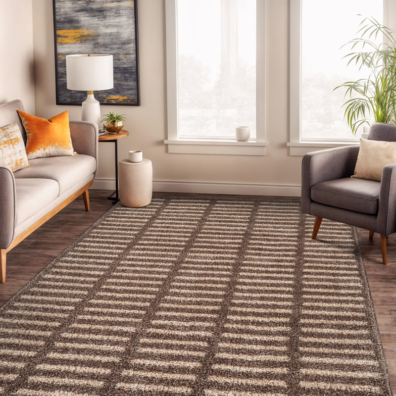 Tapis à poils longs Bohemian, Rectangle 5 pi x 7 pi